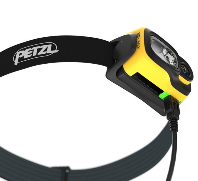 Naglavna svjetiljka Petzl Swift RL Pro 2023 Crno-žuta