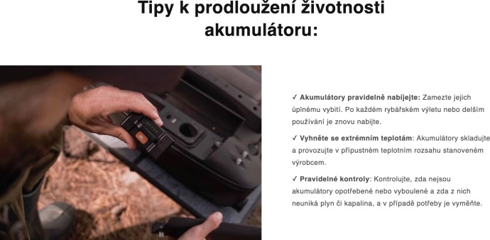 Náhradná Batéria Li-Ion Deeper pre Zavážaciu Loďky