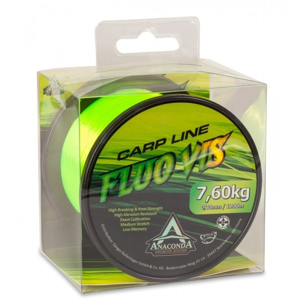 Najlon Anaconda Carp Line Fluo Vis Zelena 1200m