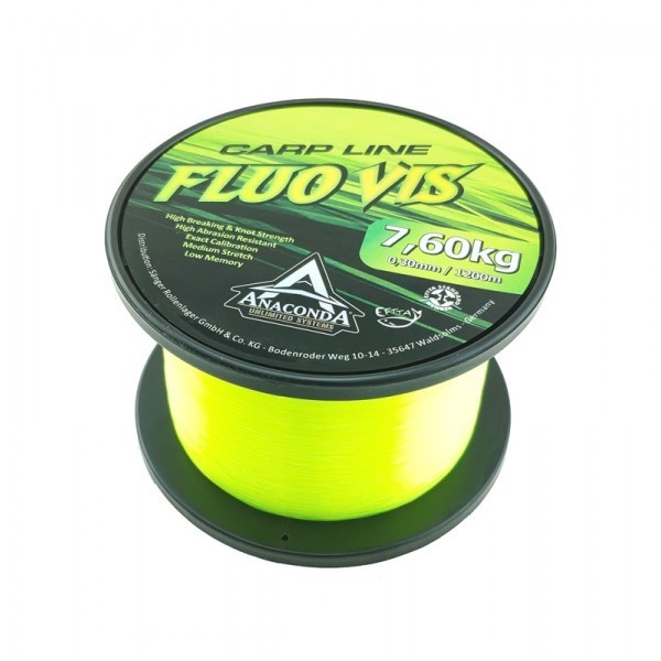 Najlon Anaconda Carp Line Fluo Vis Zelena 1200m