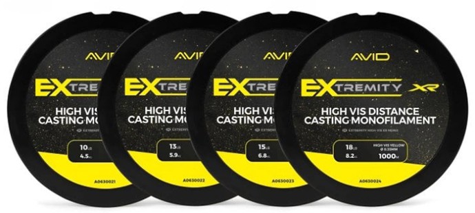 Najlon Avid Carp Extremity Hi-Vis XR Mono 1000m