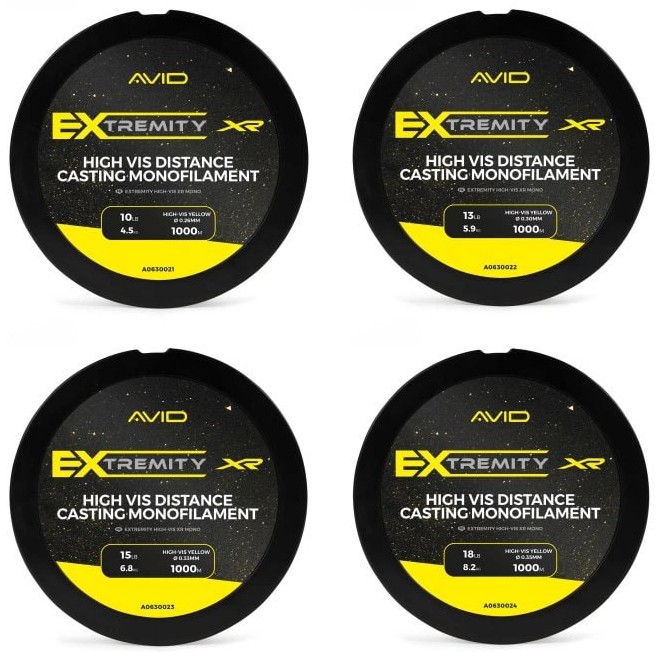Najlon Avid Carp Extremity Hi-Vis XR Mono 1000m