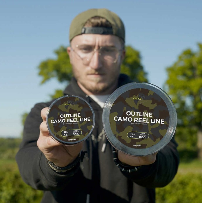 Najlon Avid Carp Outline Camo Reel Line 1000m