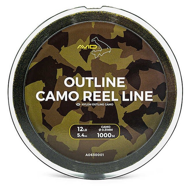 Najlon Avid Carp Outline Camo Reel Line 1000m
