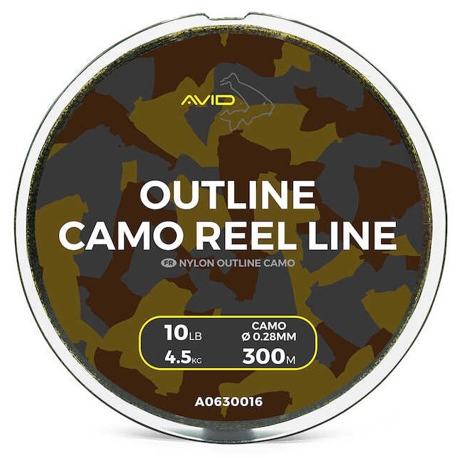 Najlon Avid Carp Outline Camo Rola Linija 300m