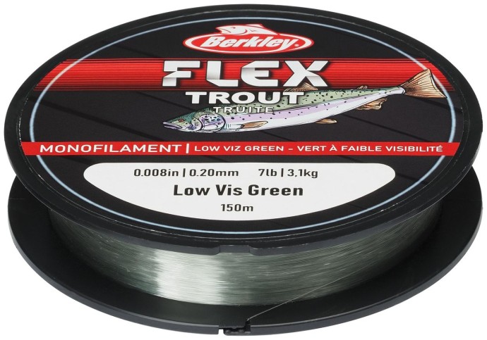 Najlon Berkley Flex Trout Low-Vis Zelená 150m