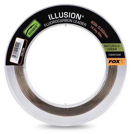 Najlon Fox Illusion Fluorocarbon Leaders Naturals Green 50m