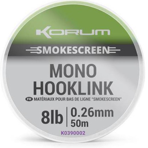 Najlon Korum Smokescreen Mono Hooklink 0,26mm 8lb 50m