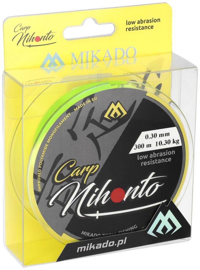 Najlon Mikado Nihonto Carp Fluo Žuta 300m