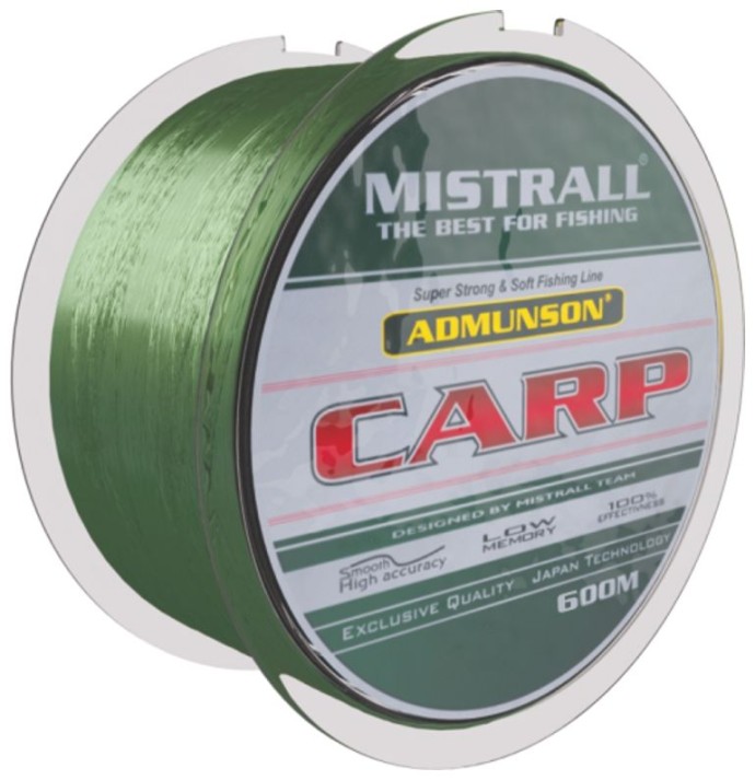 Najlon Mistrall Admunson Carp 600m 0,40mm/20,5kg zeleni