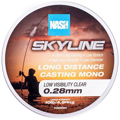 Najlon Nash Skyline Mono Low Visibility Clear 1000m