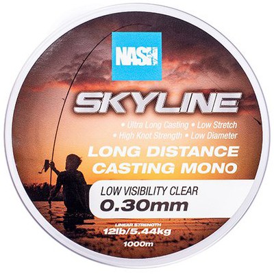 Najlon Nash Skyline Mono Low Visibility Clear 1000m