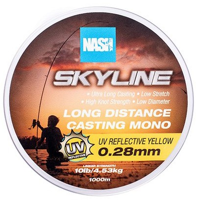 Najlon Nash Skyline Mono UV Yellow 1000m