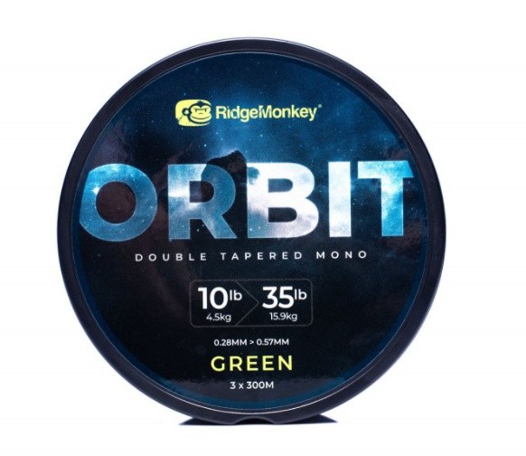 Najlon RidgeMonkey RM-Tec Orbit Double Tapered Mono Green 3x300m
