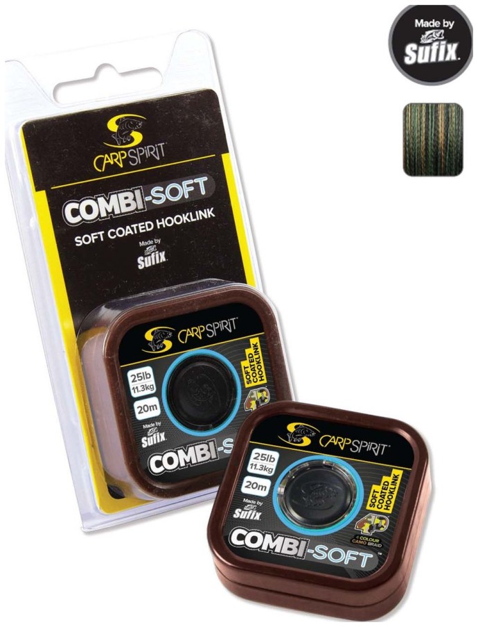 Náväzcová Šnúra Carp Spirit Combi Soft Camo 20m