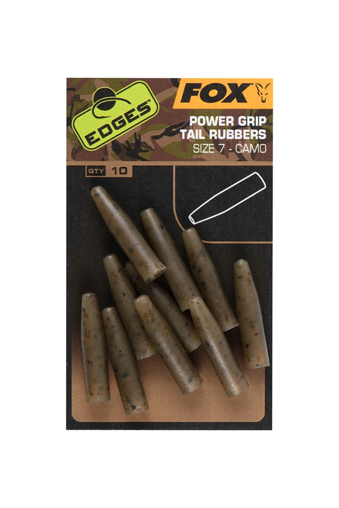 Navlake Fox Edges Camo Powergrip Tail Rubbers Veličina 7
