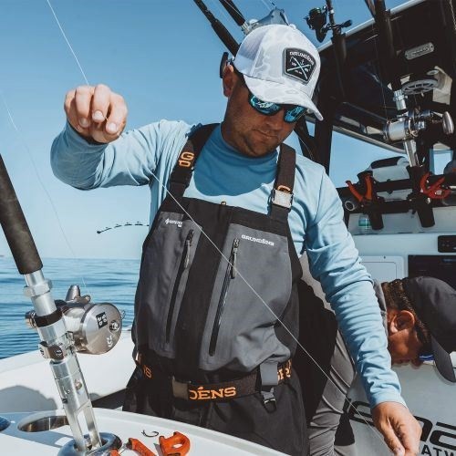 Nohavice s Laclem Grundéns Gore-Tex Pro Fishing Bib Obsidian
