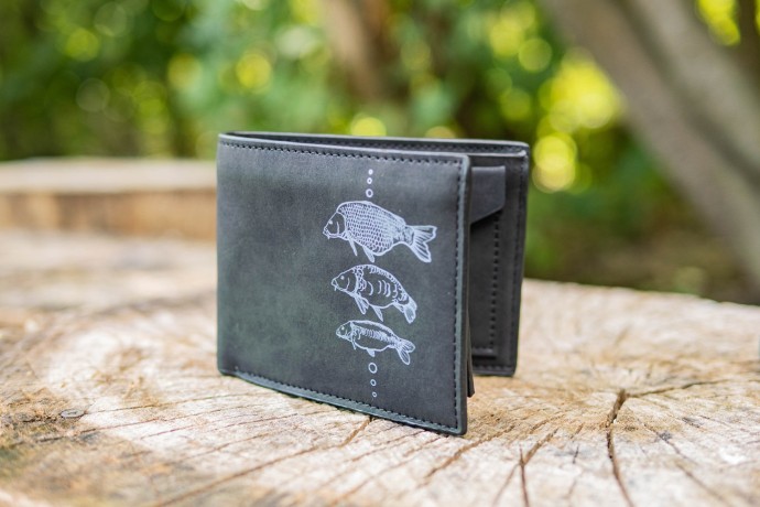 Novčanik Giants Fishing Black Wallet Three Carps