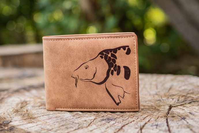Novčanik Giants Fishing Brown Wallet Carp Head