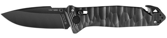 Nôž CAC S200 French Army Knife Textured PA6 FV Black Handle