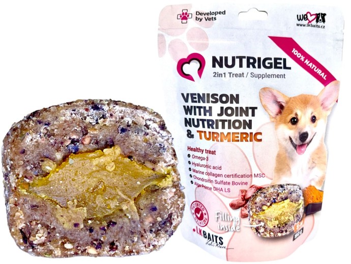 Pamlsek LK Baits Pet Nutrigel Pas Divočina s kloubnom ishranom i kurkumom