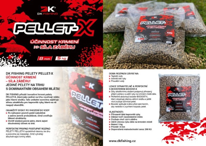 Pelete DK Fishing od tropa PELLET-X 8mm 5kg