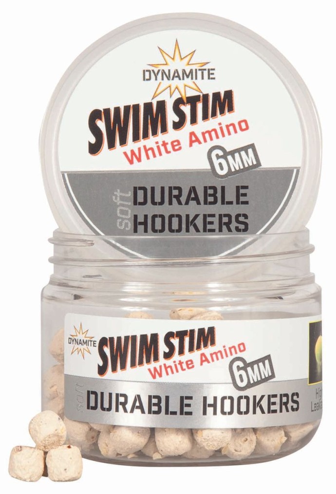 Pelete Dynamite Baits Swim Stim Durable Hook Pellets Amino White