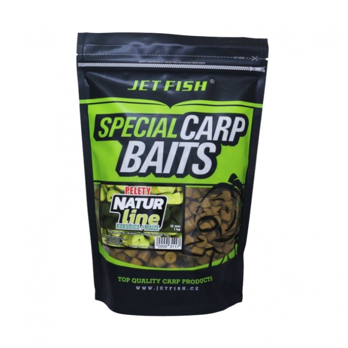Pelete JetFish Special Carp Baits 4mm 1kg Kukuřice