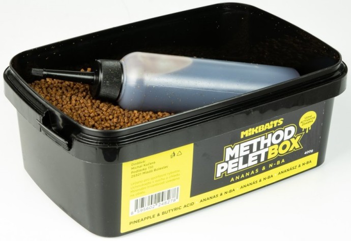 Pelete Mikbaits Method Pelet Box 400gr + Aktivátor 120ml