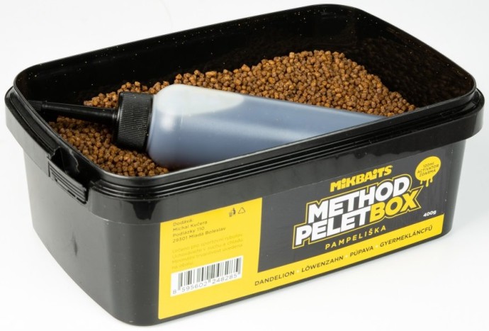 Pelete Mikbaits Method Pelet Box 400gr + Aktivátor 120ml