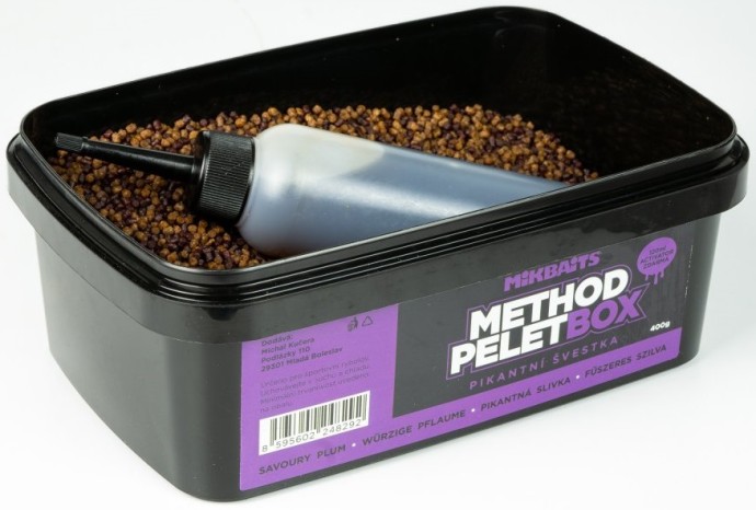 Pelete Mikbaits Method Pelet Box 400gr + Aktivátor 120ml