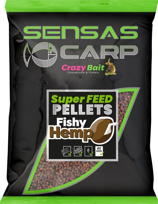Pelete Sensas Super Feed Fishy Hemp 650gr