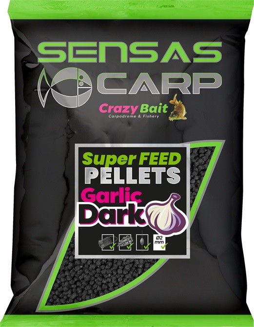 Pelete Sensas Super Feed Garlic Dark