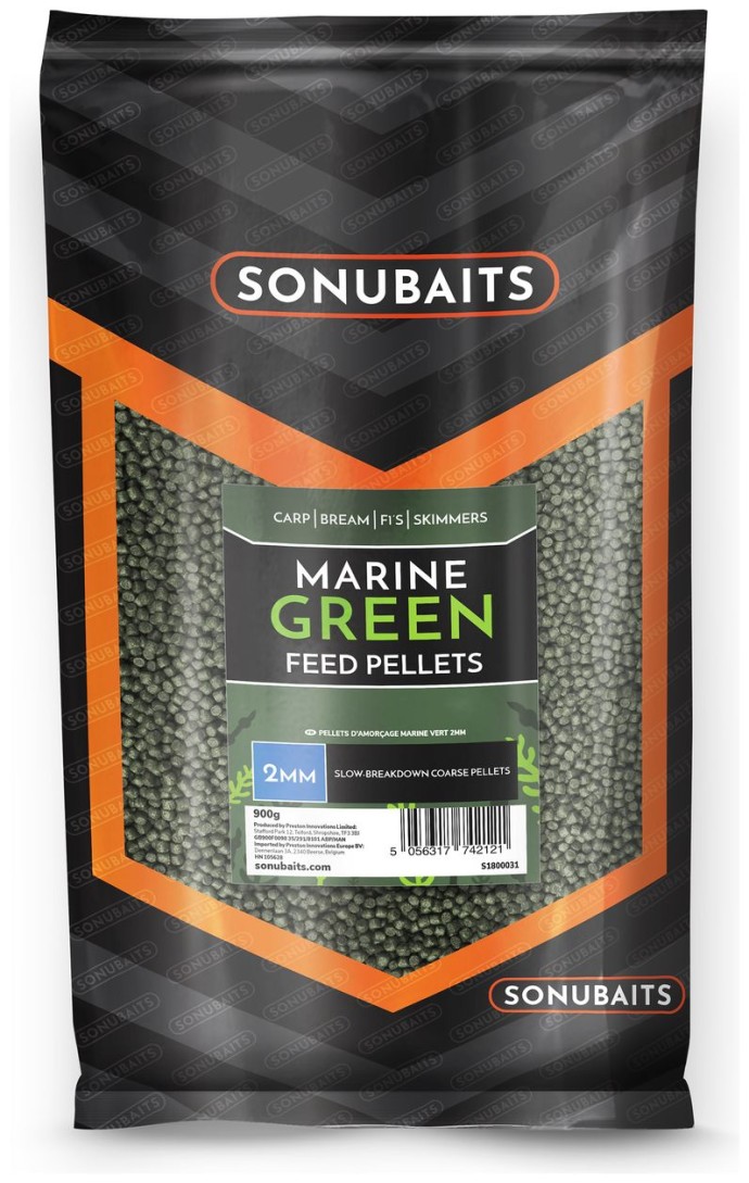 Pelete Sonubaits Marine Green Feed Pellets 900gr