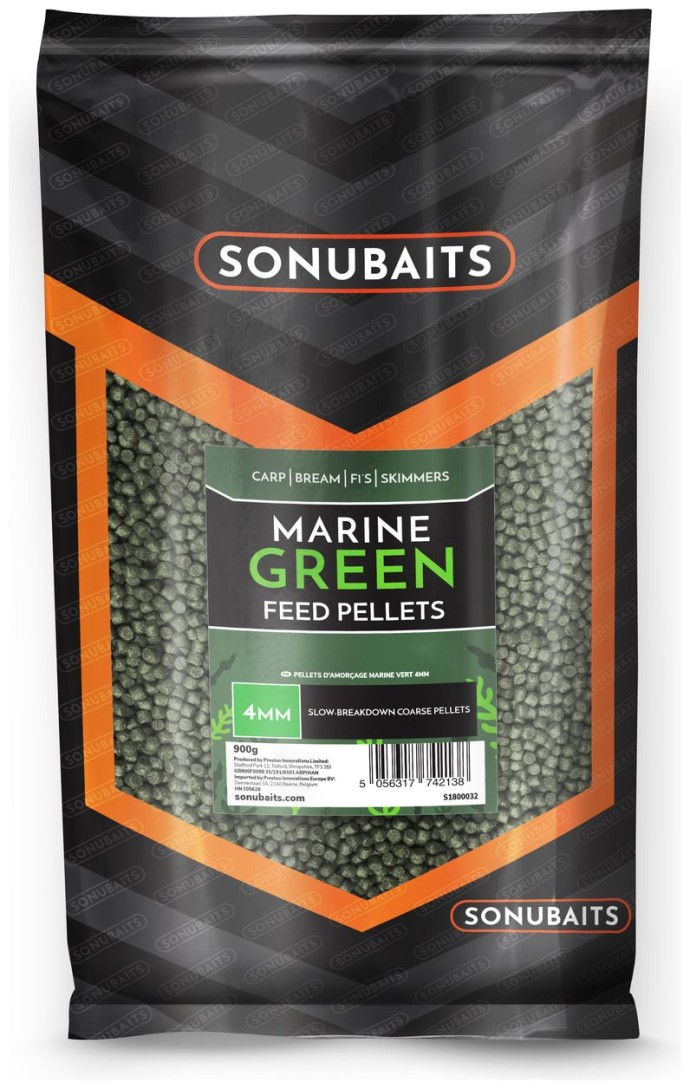 Pelete Sonubaits Marine Green Feed Pellets 900gr