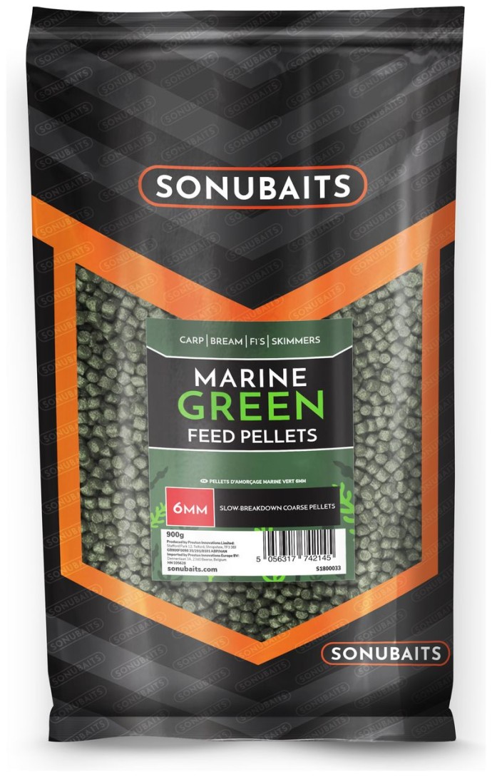 Pelete Sonubaits Marine Green Feed Pellets 900gr