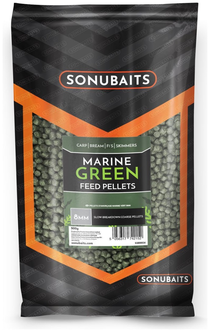 Pelete Sonubaits Marine Green Feed Pellets 900gr