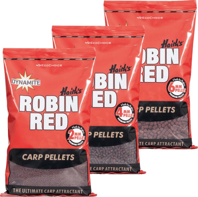 Peleti Dynamite Baits Robin Red Nevrtane 900g