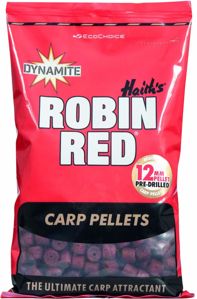 Pelety Dynamite Baits Robin Red Šaran Prerešene 900gr