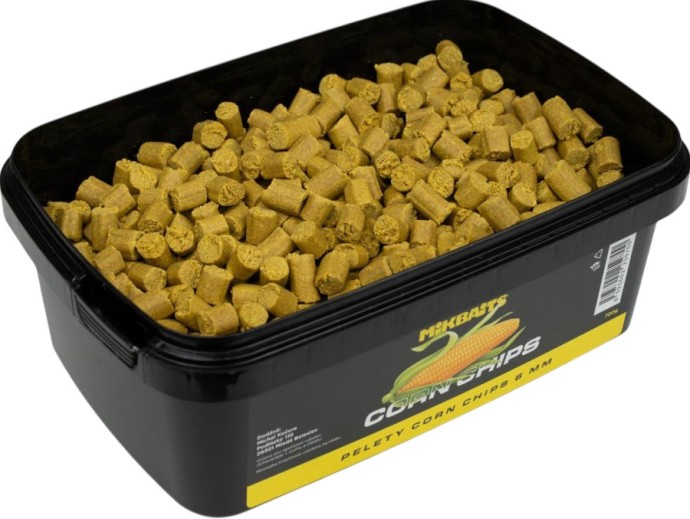 Pelety Mikbaits Kukuruzne Čips 6mm 700gr