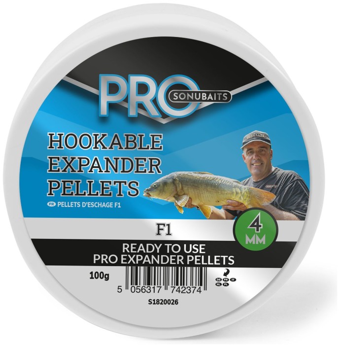 Pelety Sonubaits Pro Hookable Expander Pellets 4mm 100gr