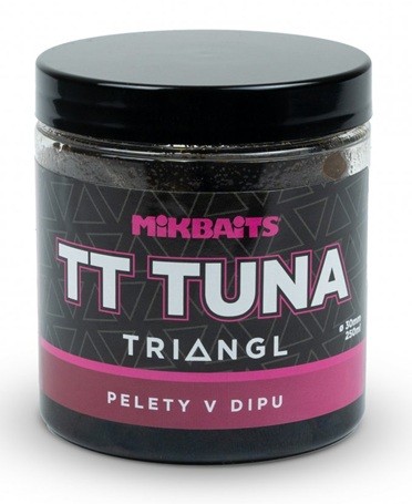 Pelety v Dipu Mikbaits 250ml - TT Tuna Triangl 30mm