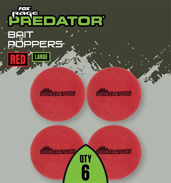 Pjenasti Popper Rage Predator Bait Poppers Crvena