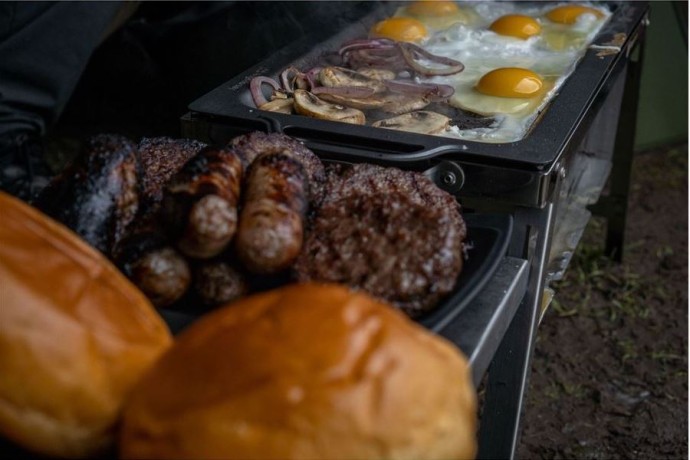 Plata za roštilj RidgeMonkey Grilla BBQ Hotplate