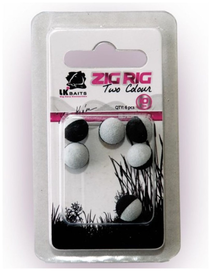 Plávajúce Boilie LK Baits ZIG RIG Pop-Up 10mm Black/White