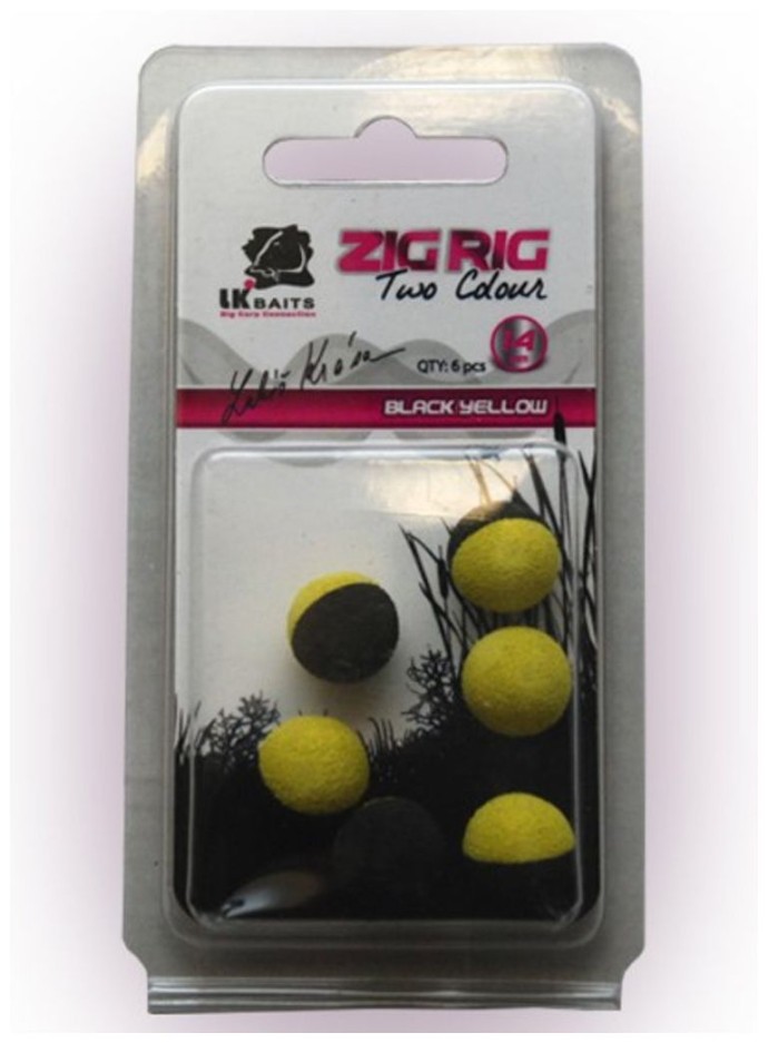 Plávajúce Boilie LK Baits ZIG RIG Pop-Up 14mm Black/Yellow