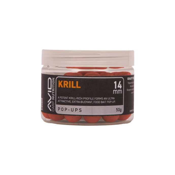 Plávajúce Boilies Avid Carp 14mm 50gr Krill