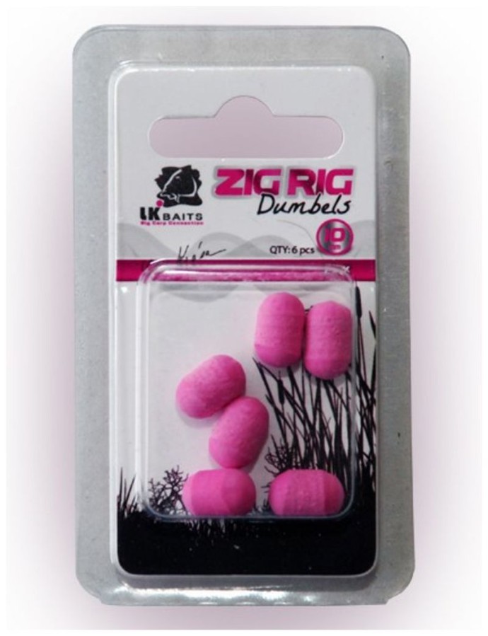 Plávajúce Boilies LK Baits Zig Rig Dumbels Pop-Up Pink