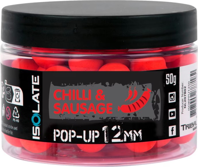 Plávajúce Bolies Shimano Bait Isolate Pop-Up Chilli Sausage