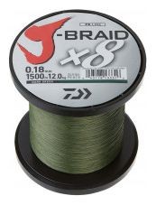 Pletena Šnjaura Daiwa J-Braid X8 3000m Tamno Zelena